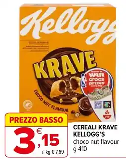 Iperal Cereali Krave Kellogg's choco nut flavour offerta