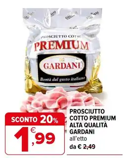 Iperal Prosciutto cotto premium Gardani offerta
