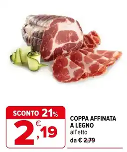 Iperal Coppa affinata a legno offerta
