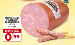 Iperal Mortadella di Bologna IGP con pistacchio offerta