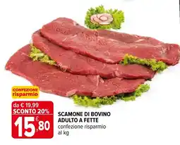 Iperal Scamone di bovino adulto a fette offerta