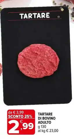 Iperal Tartare di bovino adulto offerta