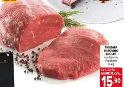 Iperal Tagliata di bovino adulto offerta
