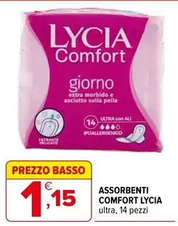 Iperal Assorbenti comfort Lycia ultra offerta
