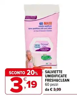 Iperal Salviette umidificate Fresh&Clean offerta