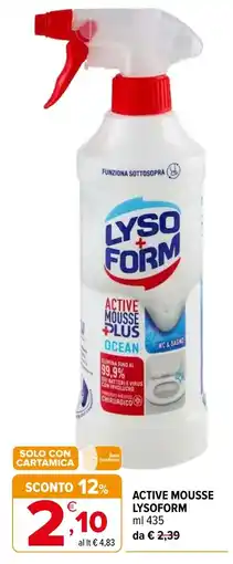 Iperal Active Mousse Lysoform offerta