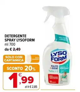 Iperal Detergente spray Lysoform offerta