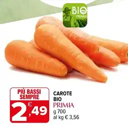 Iperal Carote bio primia offerta
