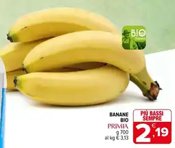 Iperal Banane bio primia offerta
