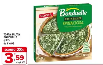 Torta salata spinaciosa Bonduelle