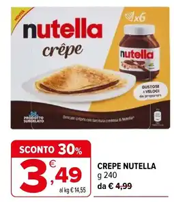 Iperal Nutella crêpe offerta