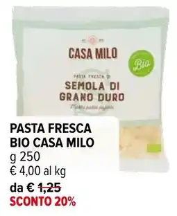 Iperal Pasta fresca bio Casa Milo offerta