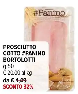 Iperal Prosciutto cotto #Panino Bortolotti offerta