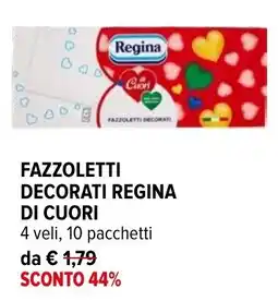 Iperal Fazzoletti decorati Regina di cuori offerta