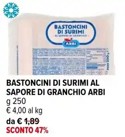 Iperal Bastoncini di surimi al sapore di granchio Arbi offerta
