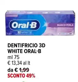Iperal Dentifricio 3D White Oral-B offerta