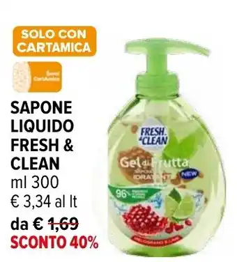 Sapone liquido Fresh & Clean