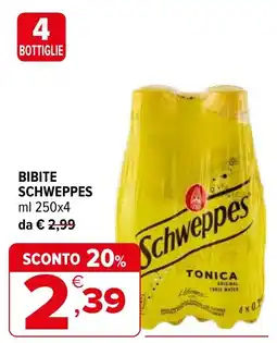 Iperal Bibite Schweppes Tonica offerta