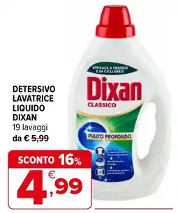 Iperal Detersivo lavatrice liquido Dixan classico offerta