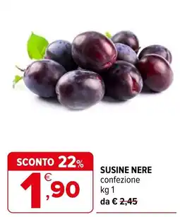 Iperal Susine nere offerta
