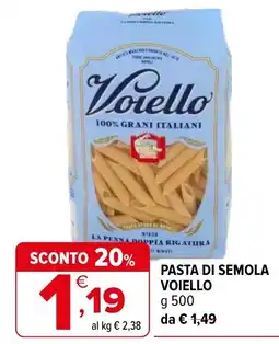 Iperal Pasta di semola Voiello offerta