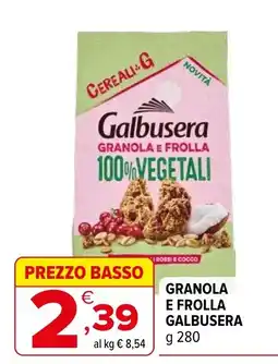 Iperal Granola e frolla Galbusera offerta