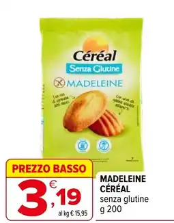 Iperal Madeleine Céréal senza glutine offerta