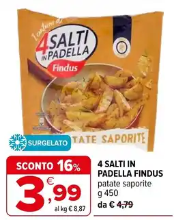 Iperal 4 Salti in Padella Findus patate saporite offerta