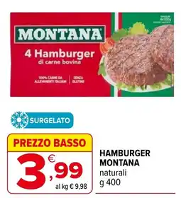 Iperal Hamburger Montana naturali offerta
