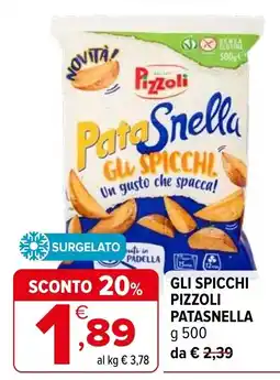 Iperal Gli spicchi pizzoli patasnella offerta