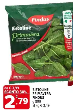Iperal Bietoline Primavera Findus offerta