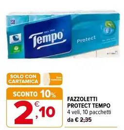 Iperal Fazzoletti Protect Tempo offerta