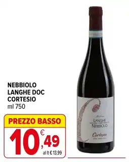 Iperal Nebbiolo Langhe Doc Cortesio offerta