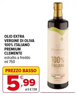 Iperal Olio extra vergine di oliva premium Clemente offerta