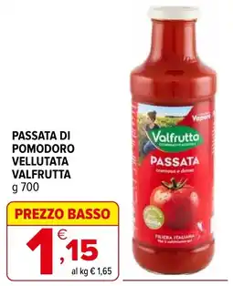 Iperal Passata di pomodoro vellutata Valfrutta offerta