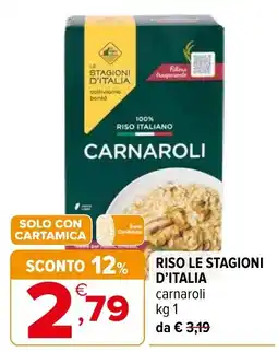 Iperal Riso Le Stagioni d'Italia Carnaroli offerta
