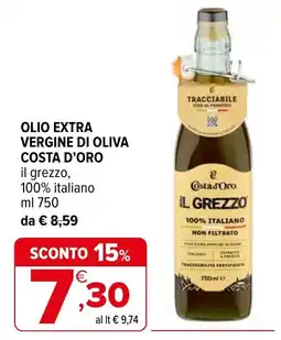 Iperal Olio extra vergine di oliva il grezzo offerta