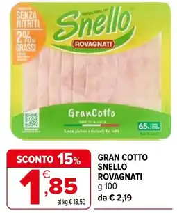 Iperal Gran Cotto Snello Rovagnati offerta