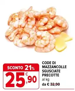 Iperal Mazzancolle sgusciate precotte offerta