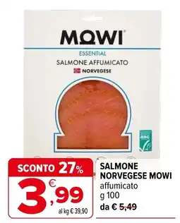 Iperal Salmone norvegese mowi affumicato offerta