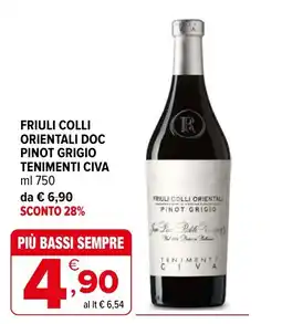 Iperal Pinot Grigio Tenimenti Civa offerta