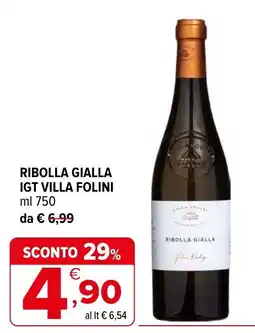 Iperal Ribolla Gialla IGT Villa Folini offerta