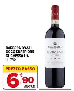 Iperal Barbera d'Asti Docg Superiore Duchessa Lia offerta