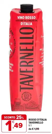 Iperal Rosso d'Italia Tavernello offerta