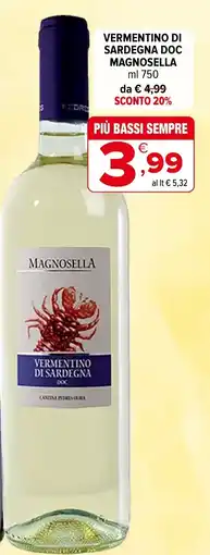 Iperal Magnosella Vermentino di Sardegna DOC offerta