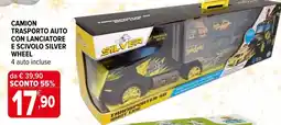 Iperal Camion trasporto auto con lanciatore e scivolo silver wheel offerta