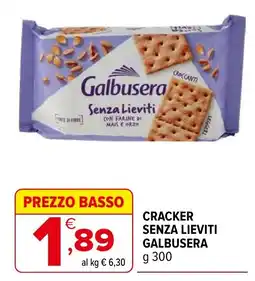 Iperal Cracker senza lieviti Galbusera offerta