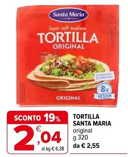 Iperal Tortilla Santa Maria original offerta