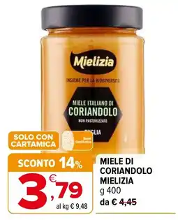 Iperal Miele di coriandolo Mielizia offerta