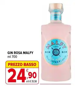 Iperal Gin rosa Malfy offerta